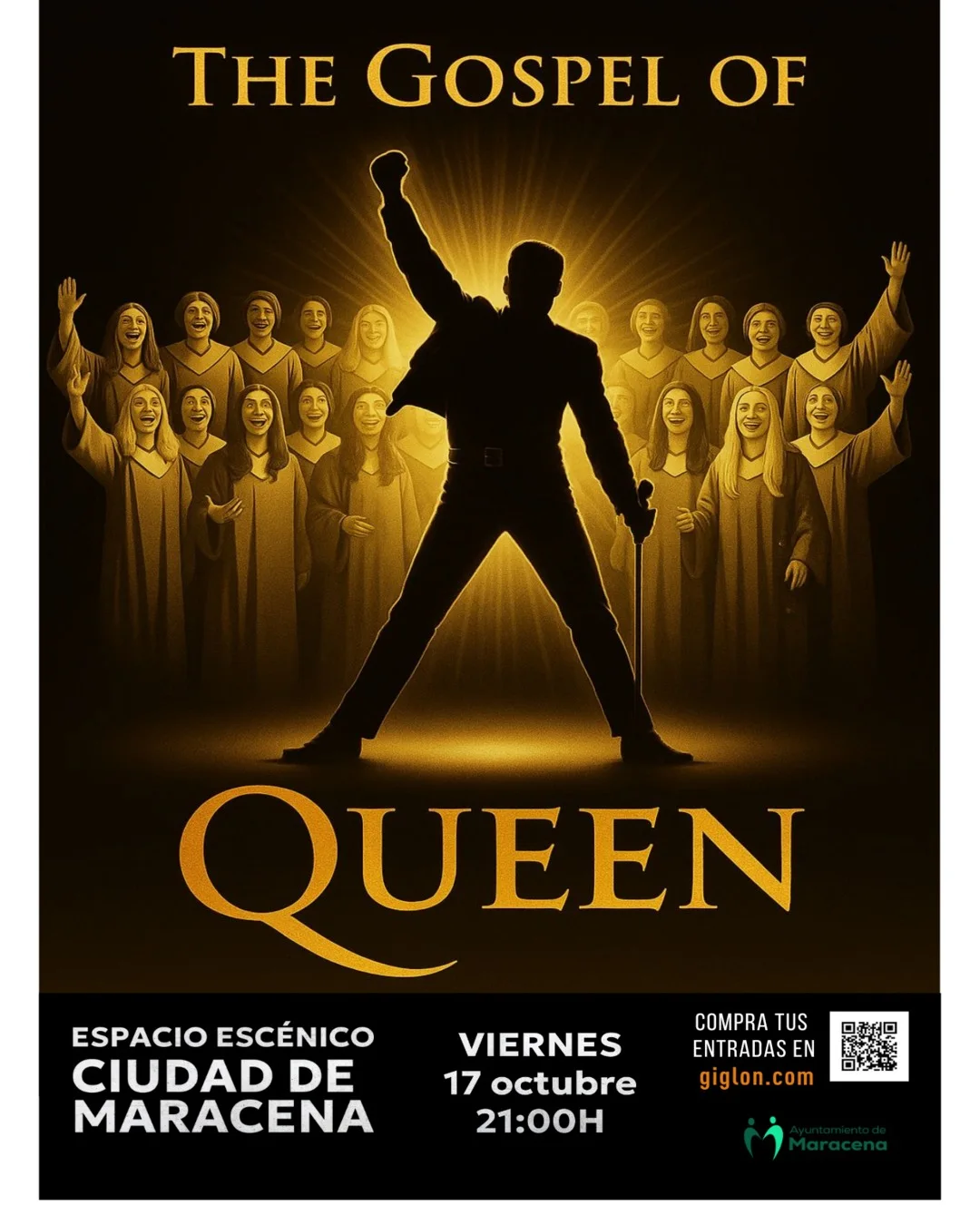 Cartel Gospel of Queen Oct-25 en Maracena - Granada